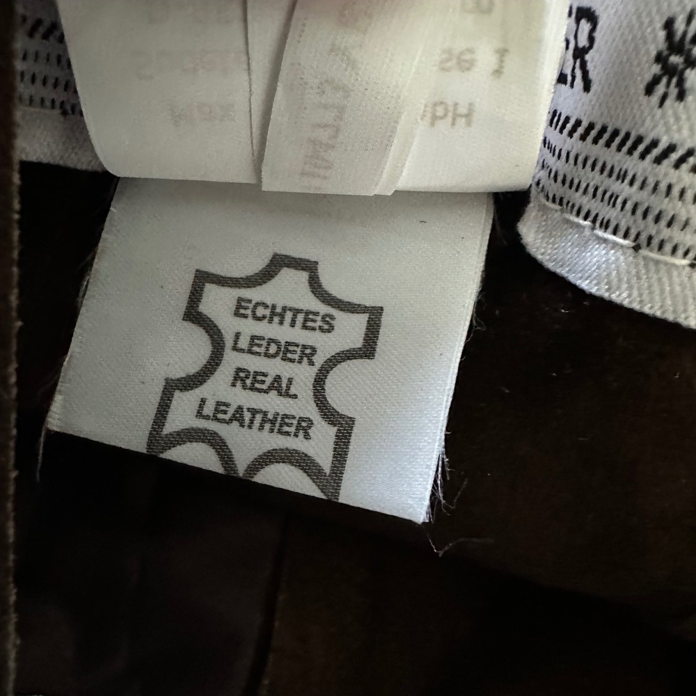 Isar-Trachten Kids Lederhosen Genuine Leather German Bavarian Brown Size 116 NWT - Picture 13 of 14